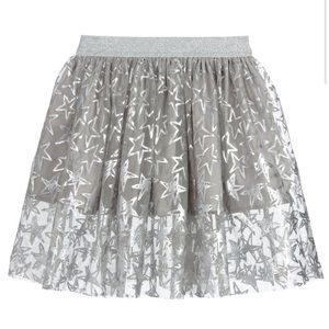 NWT Stella McCartney silver star skirt